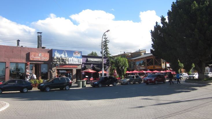 avenue del Libertador in downtown El Calafate, Patagonia, Argentina
